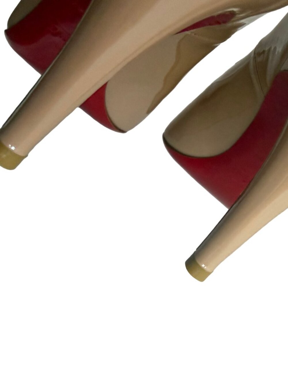 Christian Louboutin Charleen Patent Leather Mary Jane Pumps Nude 100mm Size 39 - Picture 15 of 16